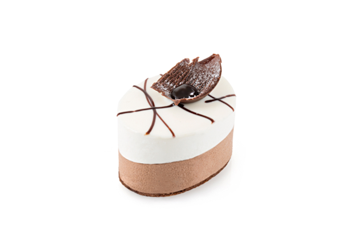 VANILLE - SCHOKOLADE Toertchen Portion