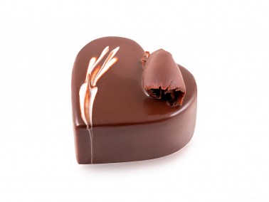 MOUSSE CHOCOLATE Heart <br> Individual Cake