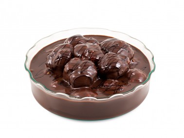 CHOCOLATE PROFITEROL <br> Crystal Glass Bowl