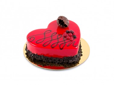 Mini STRAWBERRY - CHOCOLATE HEART Cake