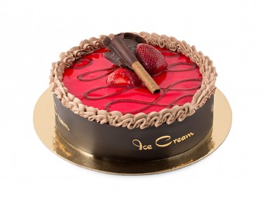 CHOCOLATE - STRAWBERRY <br> Ice Cream Cake