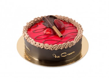 STRAWBERRY -  COCOA <br> Ice Cream Cake Miss Gelo