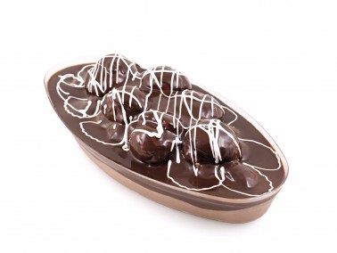 CHOCOLATE PROFITEROL <br> Gondola Plastic Bowl