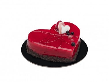 Mini ERDBEEREN - SCHOKOLADE HERZ Torte